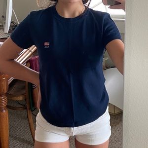 Dark blue t-shirt 🤎brandy melville🤎